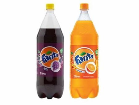 2 Litros Fanta uva ou laranja